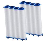 Kisangel 8Pcs Shower Head Filters Replacement Cartridges High Pressure PP Cotton Water Softener for Bathroom Sprinkler Heads Removing Impurities and Chlorine