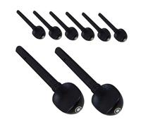 Kisangel 8pcs Violin Tuning Pegs Replacement Ebony Wooden Violin Pegs Music Instrument Part Repair Restoration