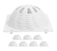 Kisangel 8pcs White Plastic Bird Nest Cover Lid for Breeding and Incubation Ensuring Warmth Can Be Fixed on The Nest Suitable for Young Birds