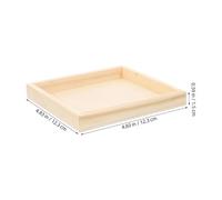 Kisangel 8pcs Wooden Puzzle Tray for Montessori Learning Wood Blocks Puzzle Organizer Sorting Trays for Art Crafts and Educational Activities