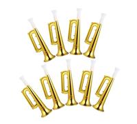 Kisangel 9pcs Cheering Prop Trumpet Noise Toys for Boys and Girls Big Plastic Horn for Parties Outdoor Games