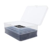 Kisangel Aa Battery Storage Box with 24 Slots Portable Plastic Battery Organizer Case and Efficient Sorting for Home and Travel