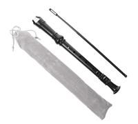 Kisangel Abs Soprano Recorder for Cleaning Rod German Fingering Flute Music Instrument Black Enhances Hand Coordination and Early Musical Learning for Boys