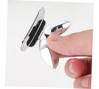 Kisangel Acrylic Toilet Seat Lifter Handle Portable Toilet Lid Lifting Tool with Strong Suction Easy Install Without Screws Fit Silver Finish