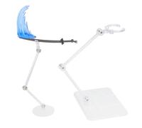 Kisangel Action Figure Stand Assembly Display Base Model Support Bracket with Blue Dynamic Doll Holder Suitable for Collectible Figures and