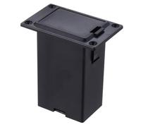 Kisangel Active Pickup Battery Box for Guitar and Bass Black Battery Holder Stable Power Supply Compatible with Multiple Instruments Easy Installation Guitar Accessories