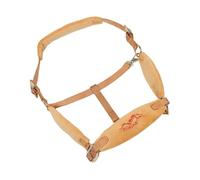 Kisangel Adjustable Breakaway Horse Halter with Soft Padded Collar and Secure Fit Portable Equestrian Accessory for Racing Training and Show Events Large Yellow