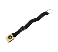 Kisangel Adjustable Cello Endpin Anchor Stopper with Anti-slip Oxford Cloth Pad and Wide Strap, Golden Alloy Endpin Holder Stretch Range 38-70cm for Experienced Cellists and Performance