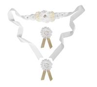 Kisangel Adjustable Floral Shower Mommy Sash with Breathable Soft Fabric for Pregnancy Comfort Maternity Support Belt for Expecting Mothers for Bridal Parties and Photoshoots