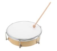 Kisangel Adjustable Hand Drum with Beater Wooden Frame Montessori Percussion Instrument for Beginners Polyester Skin for Sound Preschool Music Drums
