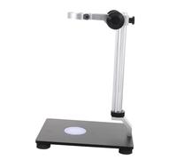 Kisangel Adjustable Microscope Stand Bracket with Light Source Inner Industrial Camera Support Lifting Base for Stable Observation and Easy Installation