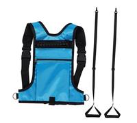 Kisangel Adjustable Ski and Snowboard Harness with Pocket Blue Mesh Training Leash for Winter Sports Versatile Safety Gear for Skiing Snowboarding and Skating Activities
