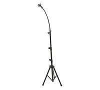 Kisangel Adjustable Telescopic Floor Microphone Stand Extendable Mic Stand Holder for Live Stage Performance Recording Studio Use Construction for Singer and Podcaster