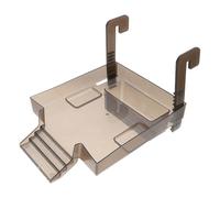 Kisangel Adjustable Turtle Tank Basking Platform Ramp with Floating Dock and Climbing Ladder, Black 22x17x14cm, Turtle Ramp Platform for Aquatic Habitat Sunbathing and Resting