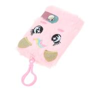 Kisangel Adorable Fluffy Notebook Portable Notebook Creative Delicate Beautiful Plush Furry Cover Write Supply for Employees and Bosses School Hanging Diary to Record Daily Plan and Weekly