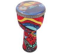 Kisangel African Drum 8 Inch Pvc Percussion Instrument Lightweight Compact Colorful Latin Percussion Drum for Parties and Band Settings Suitable for Beginners and Intermediate