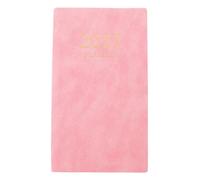 Kisangel Agenda Planner 2027, A6 Size Monthly Calendar with Tabs, Pink