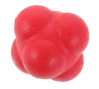 Kisangel Agility Reaction Hexagon Ball 7.6cm Red - Reflex Ball for Hand Eye Coordination Training, Reaction Time and Agility Practice for Baseball, Tennis, Soccer, Basketball