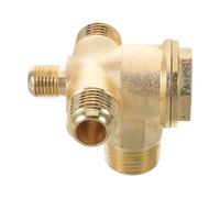 Kisangel Air Compressor Check Valve G3/8" Threaded 4-Way One-Way Valve 13.5/9/13.5mm Alloy Pneumatic Tool Replacement for Industrial and Home Air Compressor Accessories