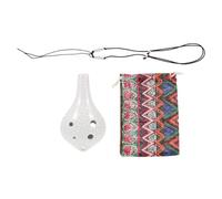 Kisangel Alto c Key Ocarina Portable Musical Instrument for Adults Made of Dolomite Lanyard