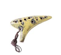 Kisangel Alto C Ocarina Flute for Beginners and Performers Ergonomic Design with Mellow Tone Mixed Colors Portable Musical Instrument Gift Random Color
