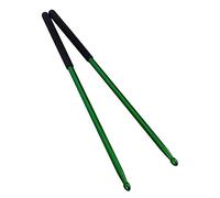 Kisangel Aluminium Alloy Drum Sticks Rust Drumsticks for Drummer Practice Pad Exercises Strength Building Green