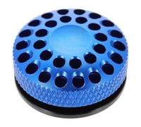 Kisangel Aluminum Alloy Bike Fork Cover for Front Fork Cap Blue | Cnc Made, Wear Resistant and Lightweight, High Density Hollow Design, Replaceable Part for Rigid Forks