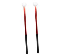 Kisangel Aluminum Alloy Drumsticks Felt Head for Snare Drum Jazz Drumming for Drumline