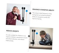 Kisangel Aluminum Alloy Om Vibration Healing Tuning Fork with Triangular Silicone Handle for Sound Therapy Yoga and Chakra Balance Includes Mallet and Carry Bag for Adults Random Color