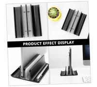 Kisangel Aluminum Alloy Vertical Laptop Stand Cooling Rack with Non-slip Pads for Desk Space-saving Radiator Support Compatible with Laptops Tablets Smartphones