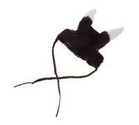 Kisangel Animal Knitted Hats for Halloween Cat Dog Viking Pirate Horn Cap Unique Pet Costumes for Birthday