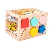Kisangel Animal Sorting Wooden Color Shape for Early Education Portable Lightweight Activity for Boys and Safe and Design