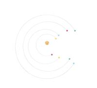 Kisangel Atom Mobile Hanging Decoration with Sturdy Metal Frame, Large Planet Model Featuring Modern Nordic Style, for Bedrooms and Studies, Space Enthusiast Decor