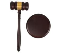 Kisangel Auction Hammer and Judge Gavel Set Essential Courtroom Tool for Legal Professionals Crafted From Solid Wood Design for Auctions and Court Settings
