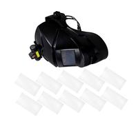 Kisangel Auto Darkening Welding Helmet with Built Headlamp Protective Shield and Extra Lens Sheets Adjustable Lightweight Welder Mask Hood for Face and Neck Protection in Low Light and