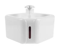 Kisangel Automatic Drinking Fountain Fresh Circulating Water Dispenser Elegant Modern Abs Mini Water Fountain for Cats White Bowl Home Use Indoor for Pet Owners