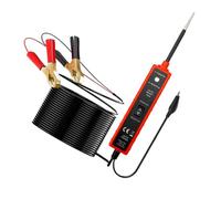 Kisangel Automobile Circuit Tester Car Fuse Tester with Positive Negative Alligator Clips High Sensitivity Probe Electrical Continuity and Voltage Polarity Diagnostic Tool for Dc Systems