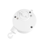 Kisangel Baby Mobile Music Box Plunger Hook, White Nursery Crib Bell Movement, Winding Bed Toy for Infant Sleep and Soothing