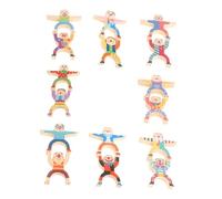 Kisangel Balance Blocks Clown Shaped Educational Game Colorful Stacking Puzzle for Hand Eye Coordination and Creativity Development Safe Rounded Edges