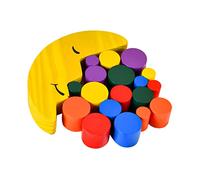 Kisangel Balance Blocks for Colorful Educational Building Ability and Social Skills Impact Resistant Texture Smooth Safe Surface Creative Early Learning Plaything Random Color