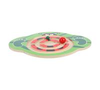 Kisangel Balance Plate Wobble Board for Montessori Sensory Training Wooden Seesaw Physical Fitness Balance Board for Boys Age Indoor Outdoor Coordination Development