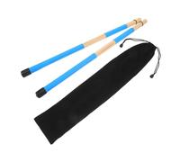 Kisangel Bamboo Drum Brushes, 19-rod Wooden Drum Sticks, Lightweight Portable Percussion Accessories with Comfortable Grip for Jazz and Folk Music