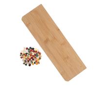 Kisangel Bamboo Mancala Board Game with Colorful Stone Beads Portable Folding Strategy Puzzle for Educational Intellectual for Family Classroom and Travel