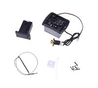 Kisangel Band Eq Equalizer Preamplifier for Acoustic Guitars Gold Disc Tailpiece with Volume High Mid Low and Accurate Tuner Control for Enhanced Tone and Feedback