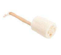 Kisangel Bath Exfoliating Brush Tool 13.4 Inch Natural Loofah Stick for Home Bath Skin Cleaning and Removes Dull Surface Flakes Suitable for Legs Arms Chest