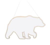 Kisangel Bear Shaped Acrylic Mirror Wall Decor for Bedroom Nursery Nordic Style Jungle Theme Decoration Safe Mirrored Wall Art with Charming Animal Design