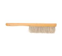 Kisangel Bee Brush with Wooden Handle for Beekeeping, Hand Held Three-row Horsehair Bee Hive Brush, Portable Beekeeper Equipment for Hive Cleaning and Maintenance