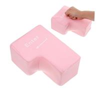 Kisangel Big Enter Key Desk Pillow for Laptop No Button with Sound Table Pillow Nap Stress Usb Button Desk Gadgets for Office Giant Enter Unbreakable Cloth Travel Punch Hole