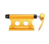 Kisangel Bike Fork Mount with Quick Release Skewer, Aluminium Alloy | Yellow Finish, Heavy Bearing Support for Bicycle Front Fork and Trailer, Outdoor Travel Storage