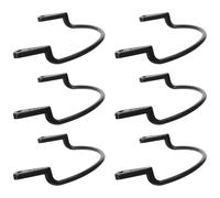 Kisangel Billiard Table Replacement Pocket Hangers Enhancing Playing Experience, 6pcs Black Plastic for Reducing Noise and Vibration Pool Table Accessories Suitable for Leisure Sports
